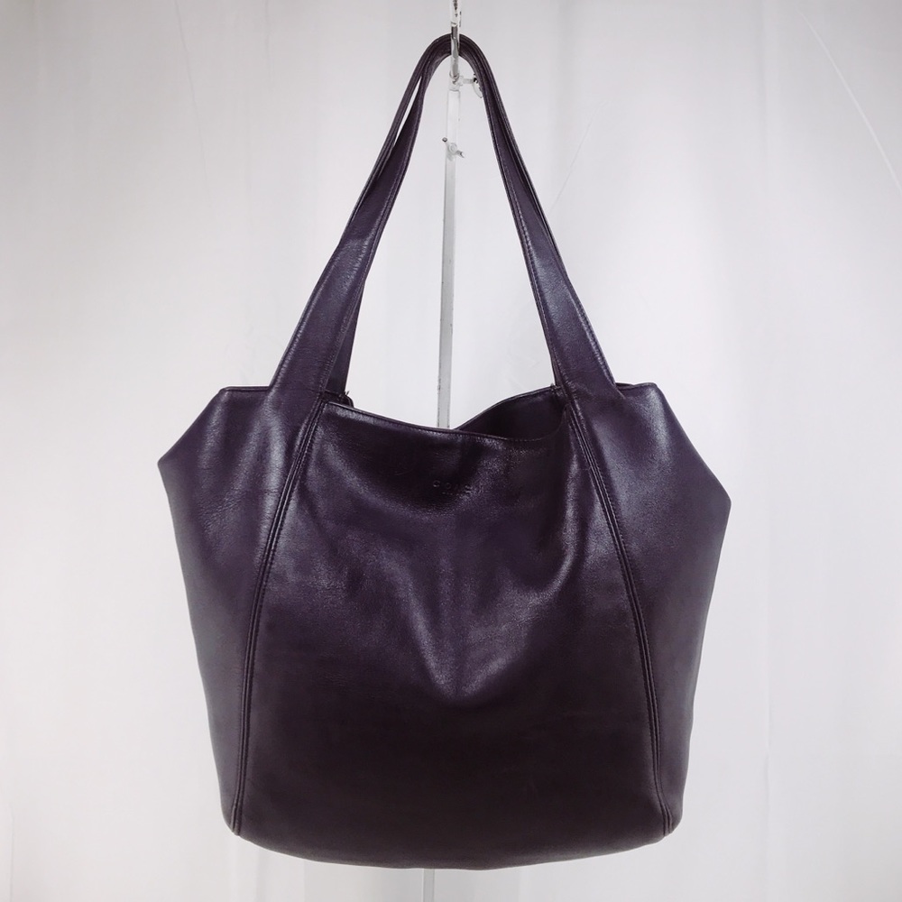 Coach Distressed Leather Large Shopper Tote Bag